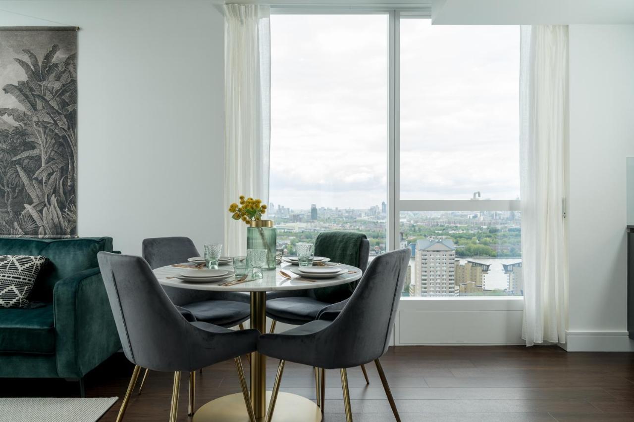 Luxurious Spacious 2Bed Suites Skyline River Views By Canary Wharf London Exterior photo